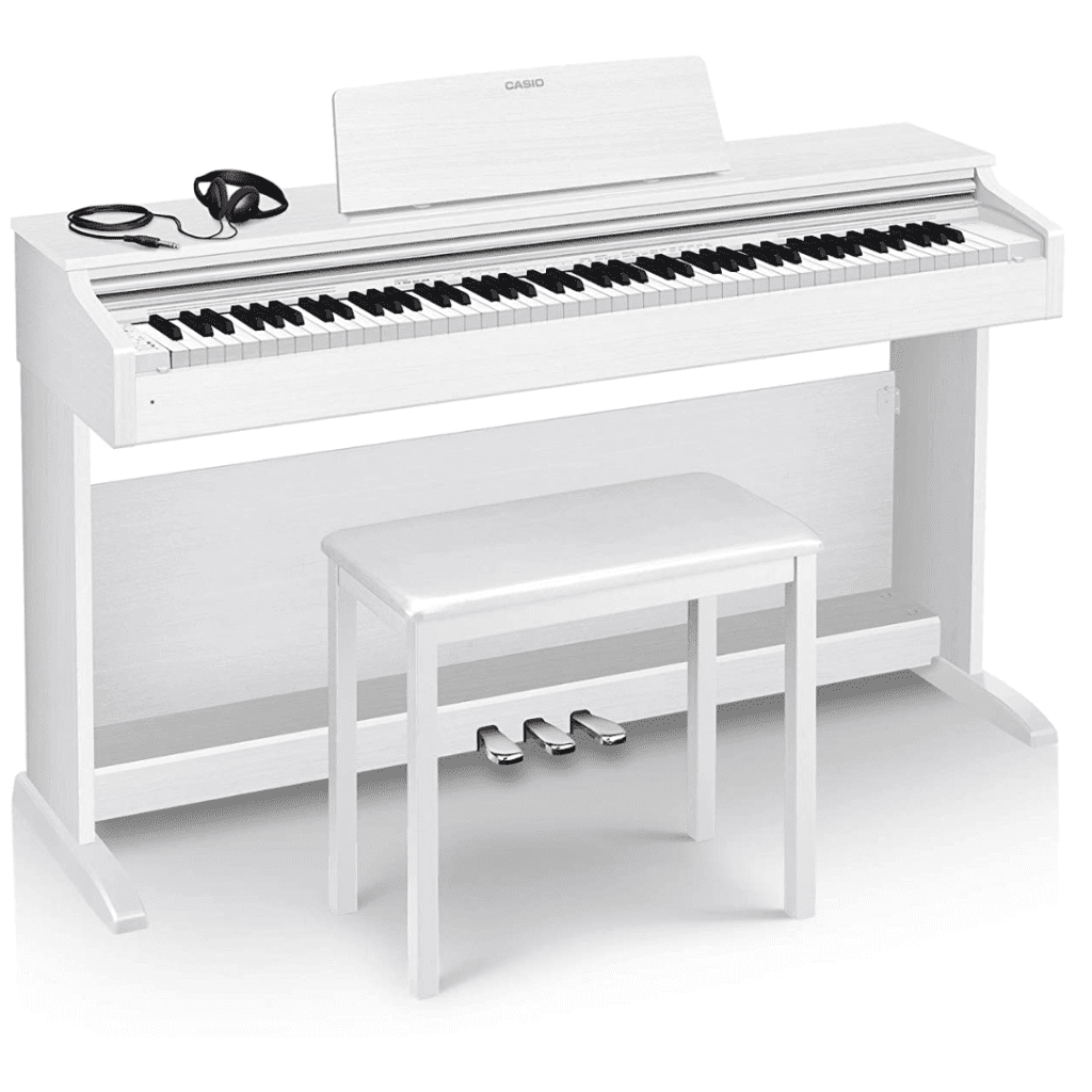 Piano Digital Casio Celviano Ap270 Branco C/Fonte E Banco